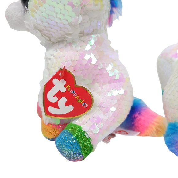 Ty Flippables Pixy Unicorn Plush Changing Sequins 7 Inch Stuffed Animal Toys Lot - Picture 9 of 10